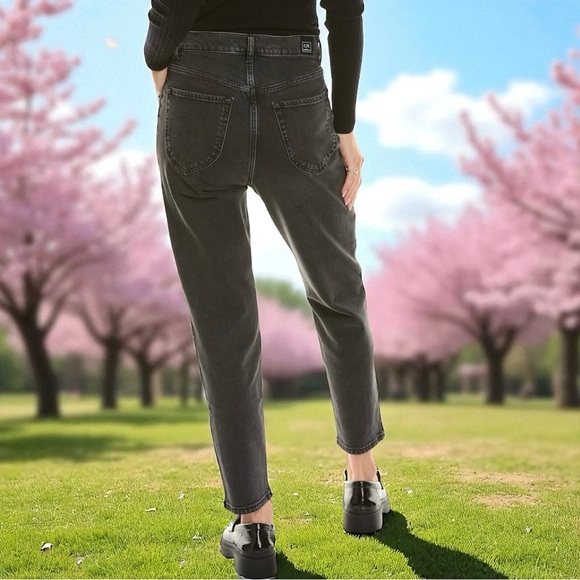 NWOT C/E by Current Elliott ‘Pleated Skinny Jean’ in “Gravity” Wash Size 25 - Picture 2 of 16